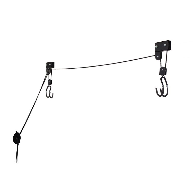 Bike ceiling pulley system hot sale